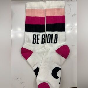 Beautycounter Be Bold socks